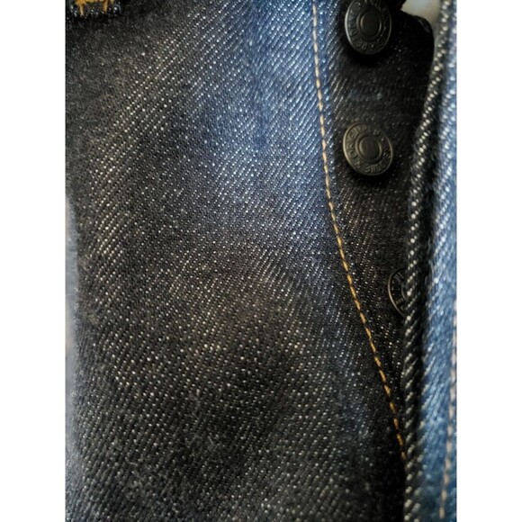 Re/Done Jean Mens 32x33 Blue Straight Fit Button Fly Made In The USA New - Picture 9 of 9